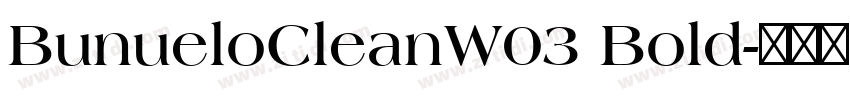 BunueloCleanW03 Bold字体转换